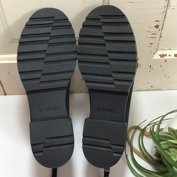 💙 Sorel Black Leather Ankle Boot - Picture 11 of 13